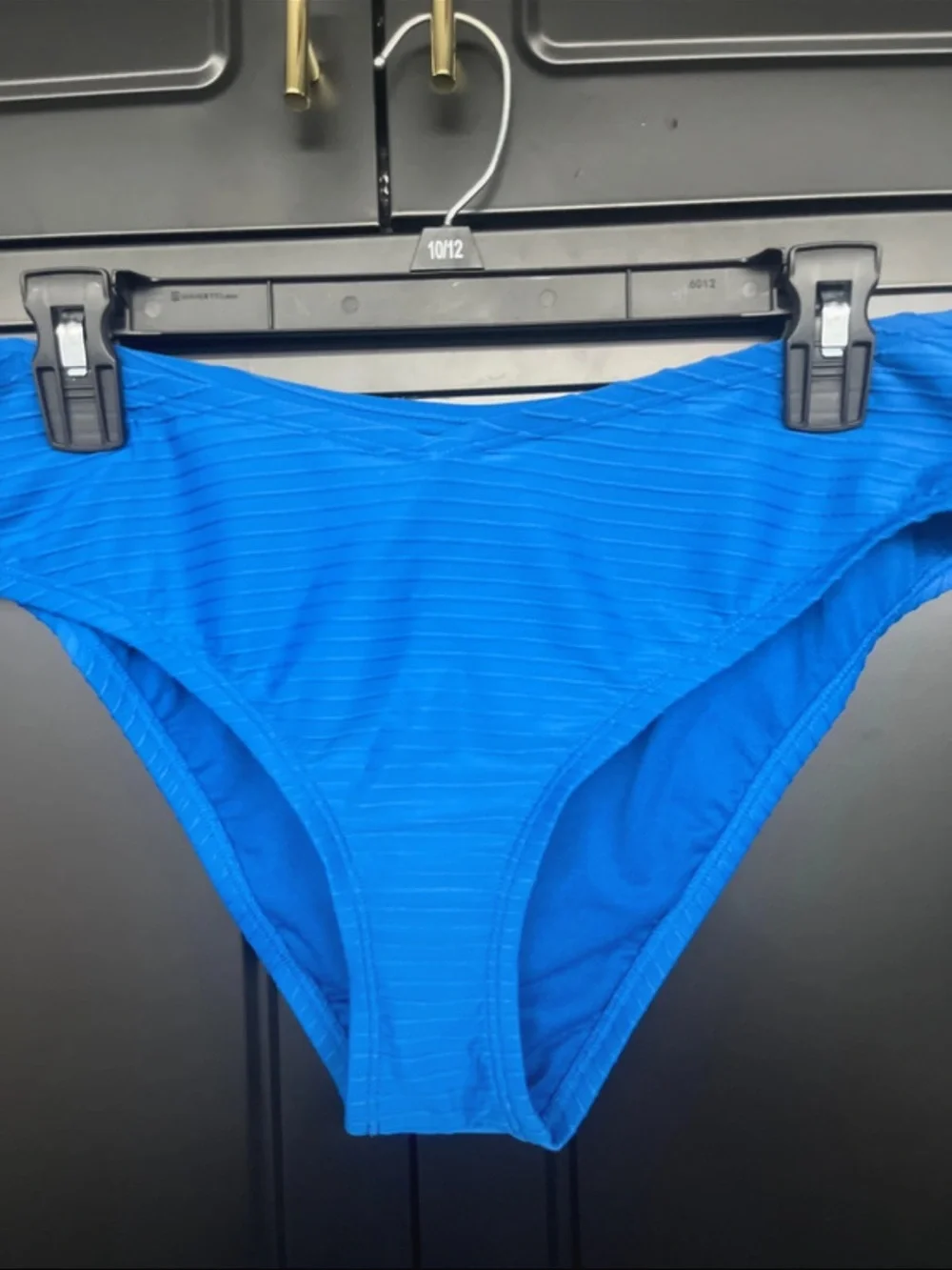 sofia by sofia vergara Electric Blue Ribbed Bikini Bottoms